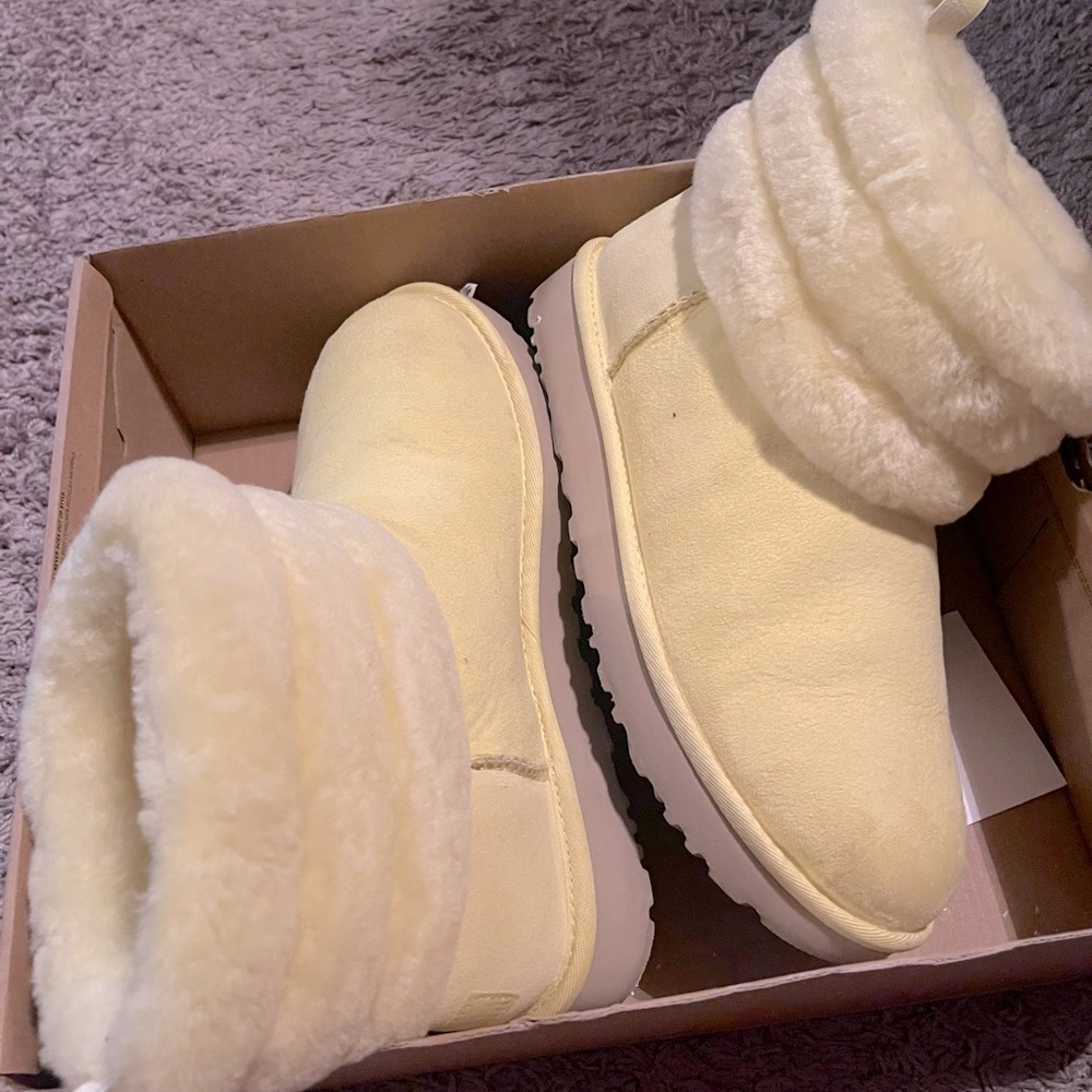 Fluff yeah Ugg yellow boots